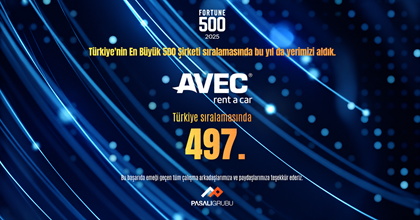 Avec Rent a Car Fortune 500 Türkiye Listesinde